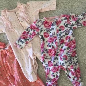 💐 PINK onesie bundle Baby girl 0-3 months